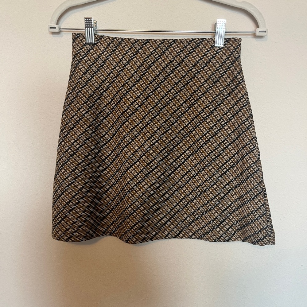 Free people Plaid Skirt